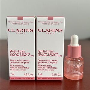 2x7ml Clarins Multi-Active brightening Glow Serum